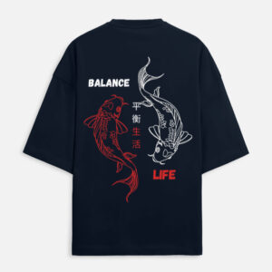 balance life unisex terry oversized tee
