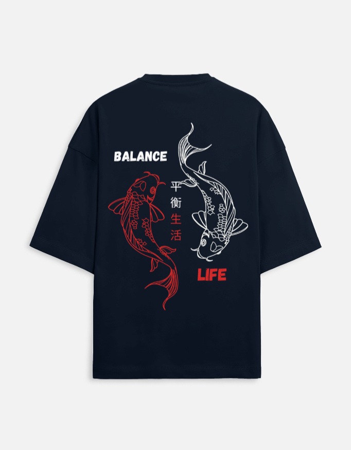 balance life unisex terry oversized tee
